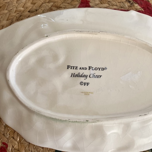 Be merry Santa decorative dish Fitz Floyd - Picture 3 of 3